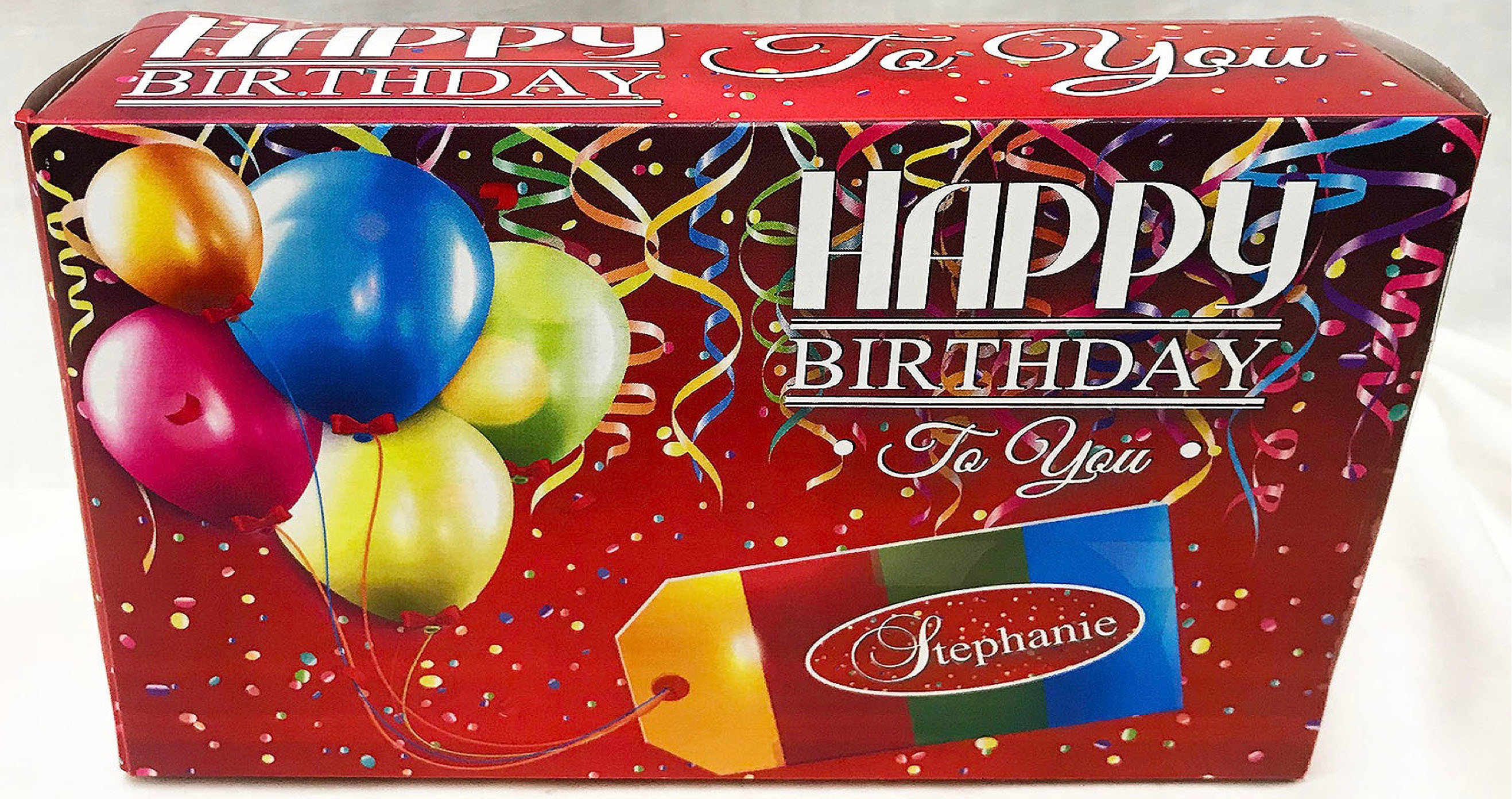 Happy Birthday Box Dark Chocolate Pecan Caramel Clusters