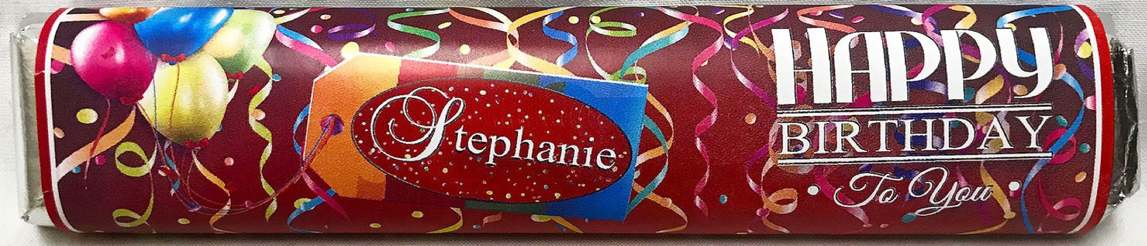 Happy Birthday Gourmet Milk Chocolate Crisp Bar