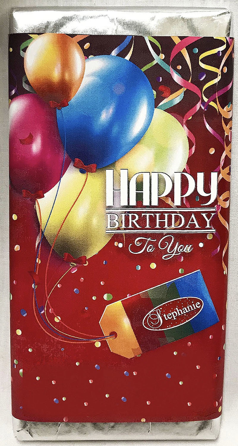 Happy Birthday Premium Dark Chocolate Tablet