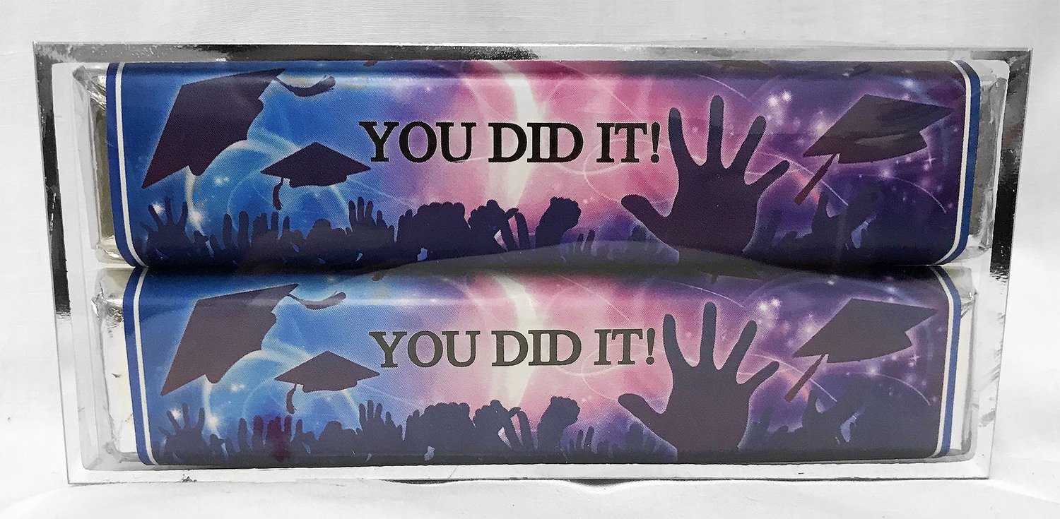 Graduation Celebrate 2 Pack Candy Bars (Caramel & Crisp)