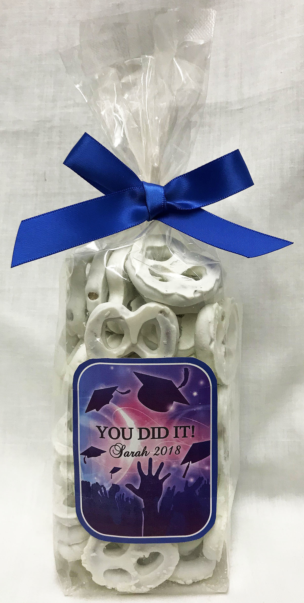 Graduation Celebrate Bag of Yogurt Covered Pretzels