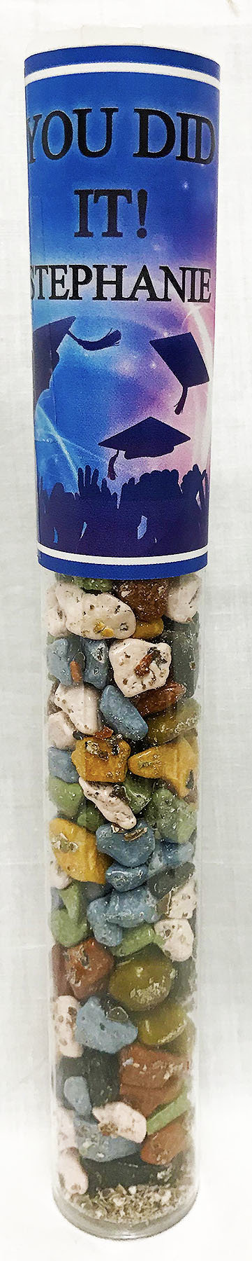 Graduation Celebrate Tube of Choco Rocks