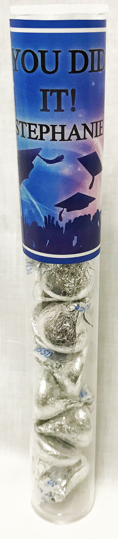 Graduation Celebrate Tube of Kisses Chocolates