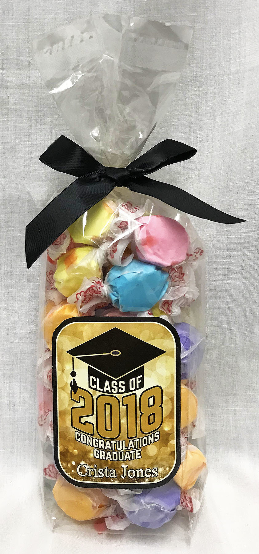Gold Graduation Gourmet Fruit Flavored Taffy