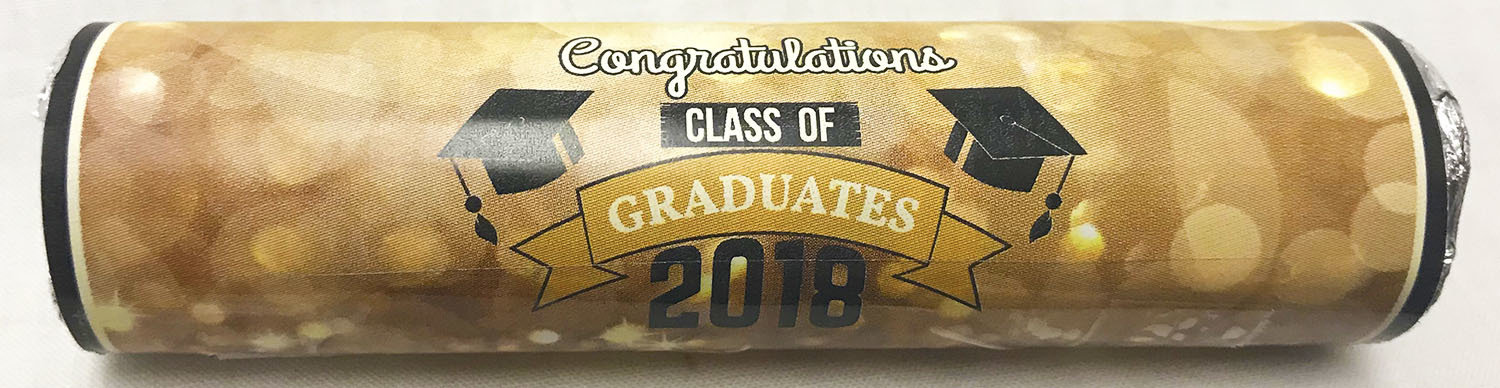 Gold Graduation Life Saver Fruit Rolls (20 Pieces)