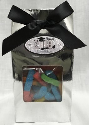 Silver Gable Box Filled with Any Candy