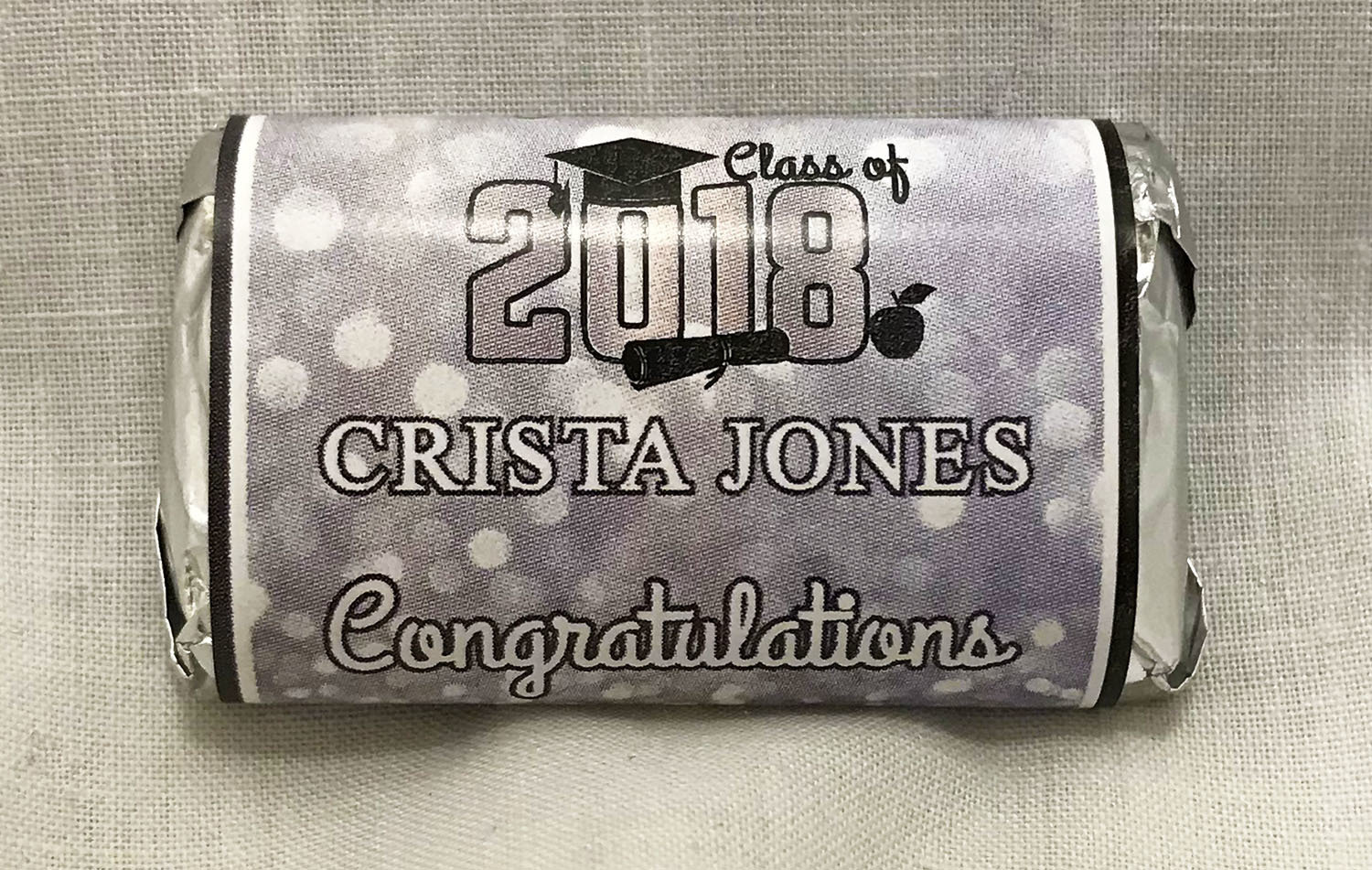 Silver Graduation Assorted Mini Bars Assortment