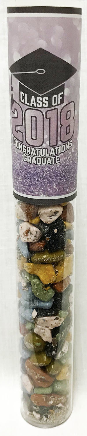 Silver Graduation Tube of Choco Rocks
