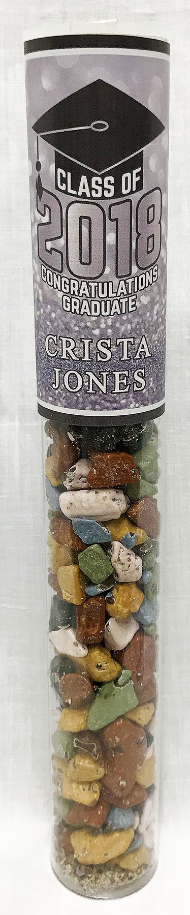 Silver Graduation Tube of Choco Rocks
