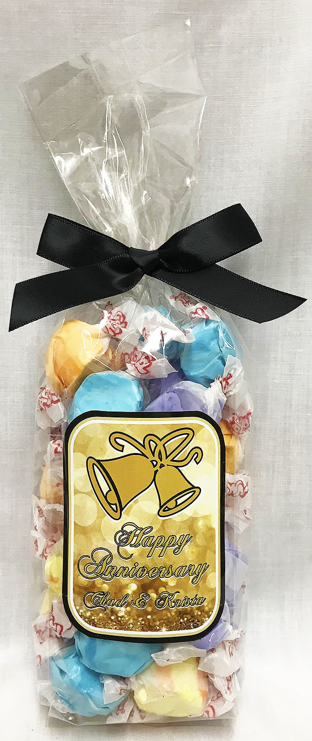 Gold Anniversary Gourmet Fruit Flavored Taffy in a Bag