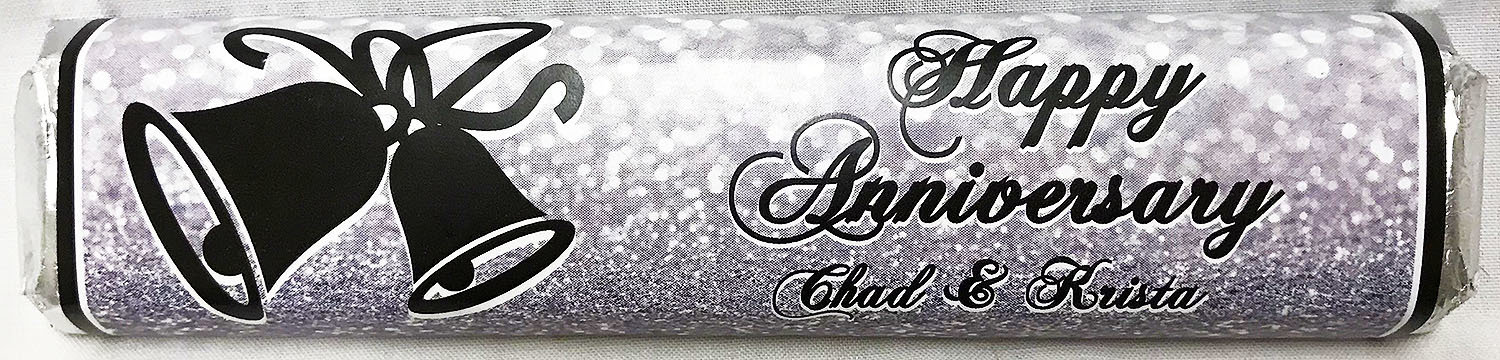 Silver Anniversary Gourmet Milk Chocolate Caramel Bar