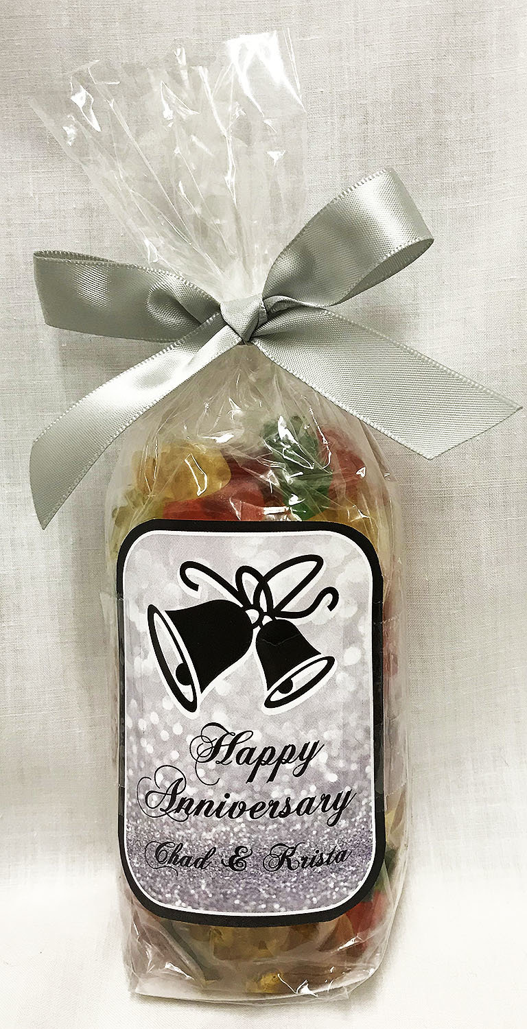Silver Anniversary Gummi Bears in a Bag