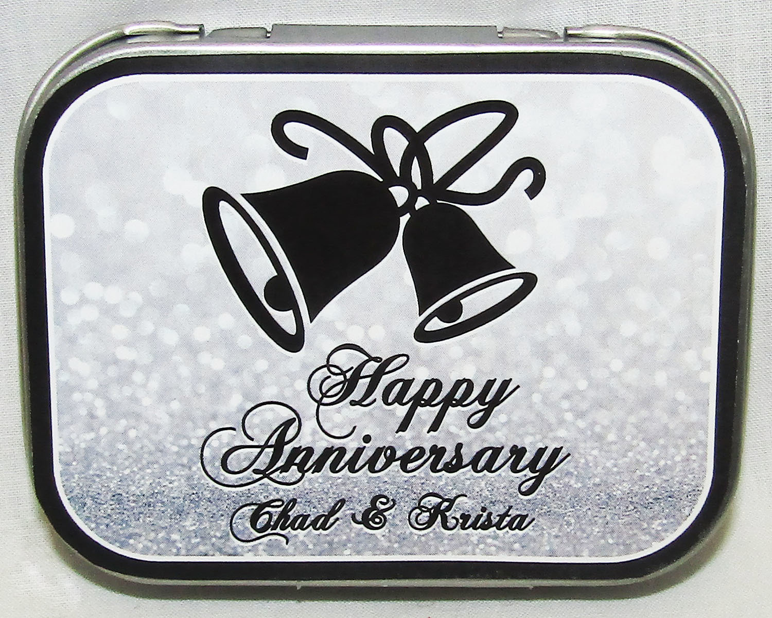 Silver Anniversary Tin with Mints