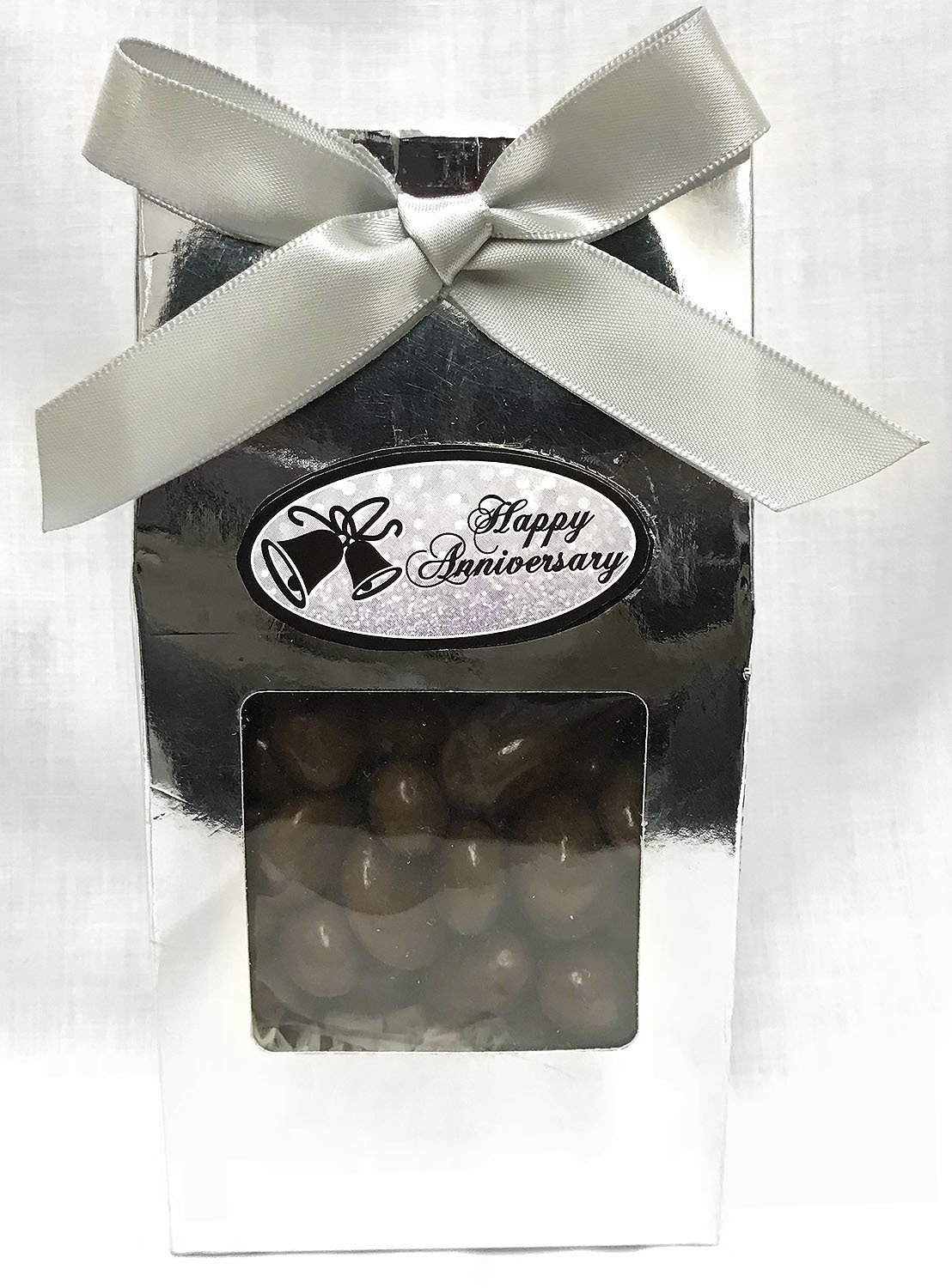 Silver Anniversary Gable Box Filled with Any Candy
