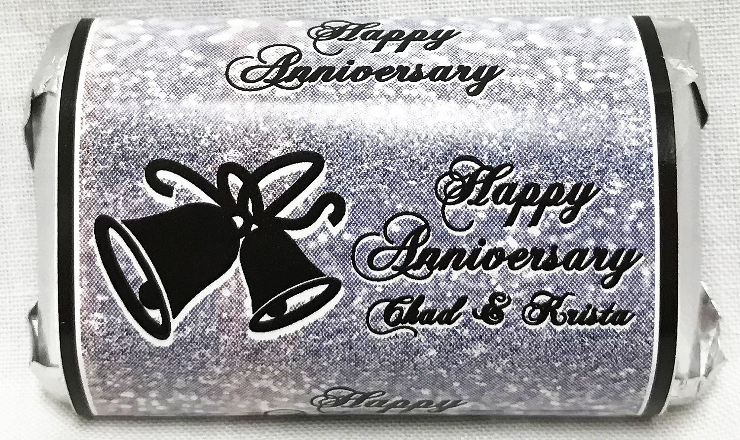 Silver Anniversary Mini Chocolate Bars Assortment
