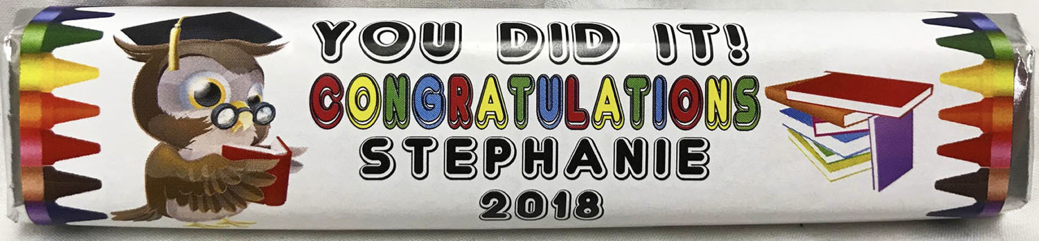 Kid Graduation Gourmet Milk Chocolate Crisp Bar