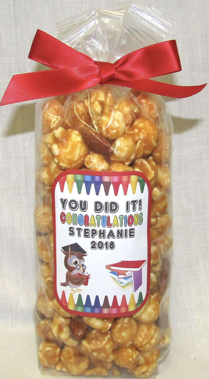 Kid Graduation Bag of Gourmet Almond Caramel Popcorn
