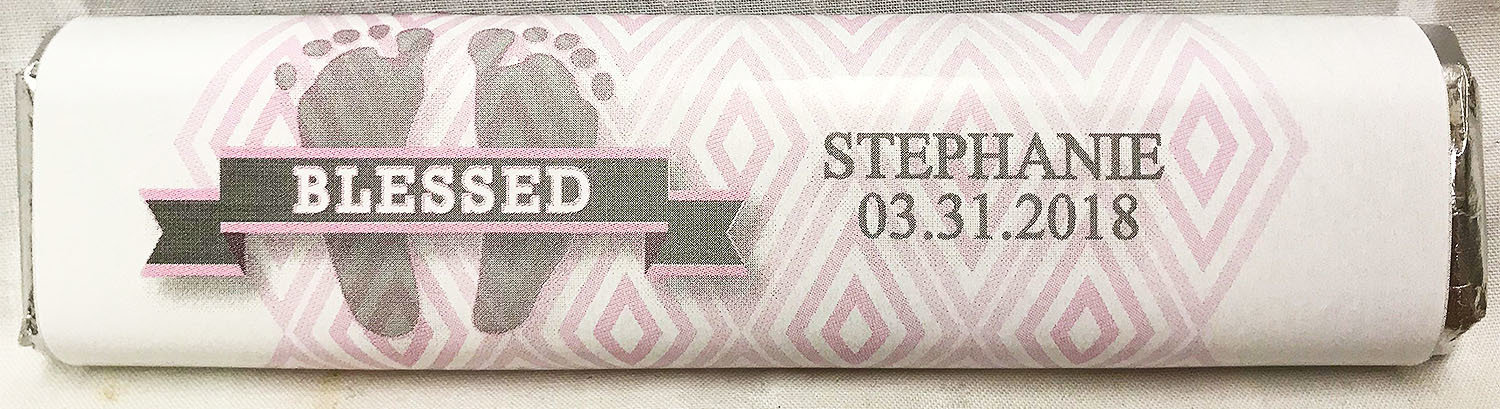 Pink Baby Feet Gourmet Milk Chocolate Caramel Bar