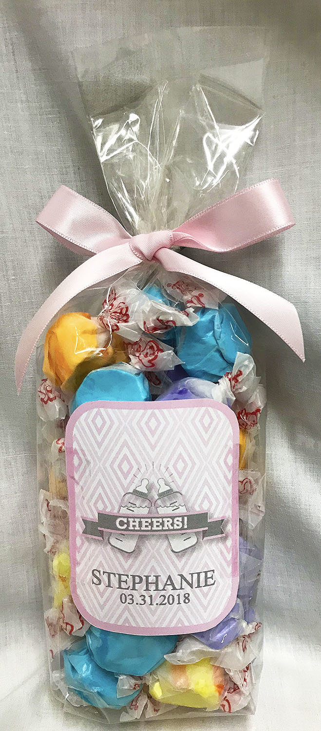 Pink Baby Bottle Gourmet Fruit Flavored Taffy