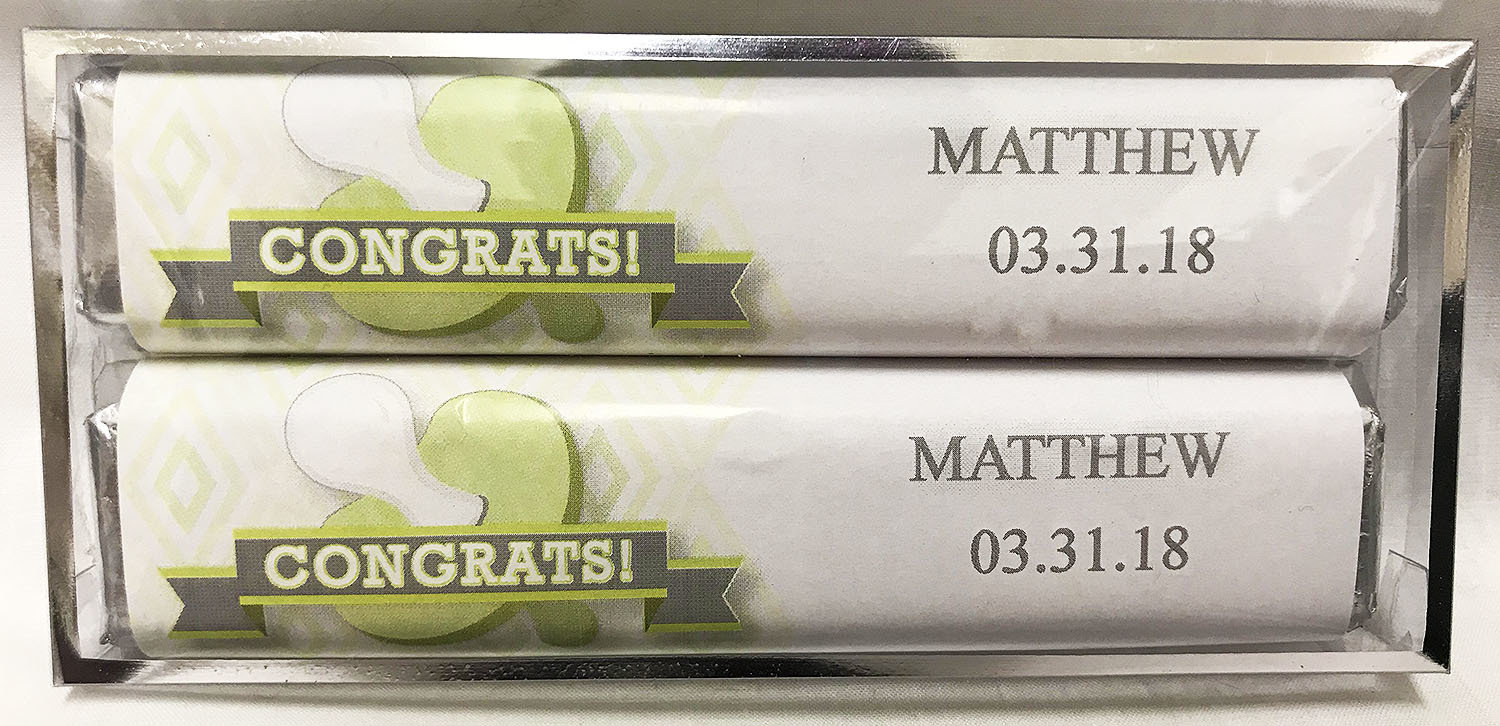 Green Baby Pacifier 2 Pack Candy Bars (Caramel & Crisp)