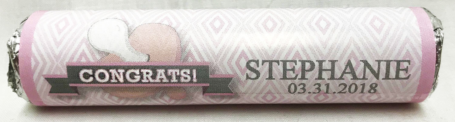 Pink Baby Pacifier Life Saver Fruit Rolls (20 Pieces)