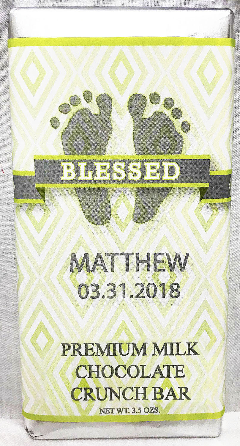 Green Baby Feet Premium Milk Chocolate Crunch Tablet