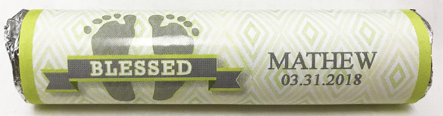 Green Baby Feet Life Saver Fruit Rolls (20 Pieces)