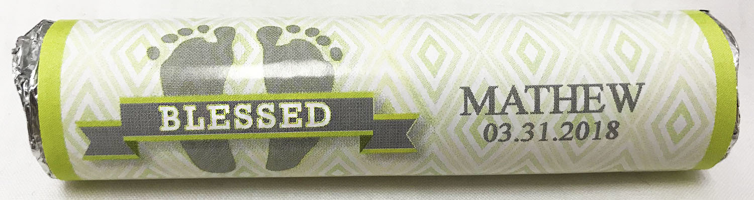 Green Baby Feet Life Saver Mint Rolls (20 Pieces)