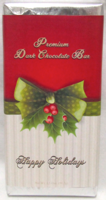 Holly XMAS Premium Dark Chocolate Bar