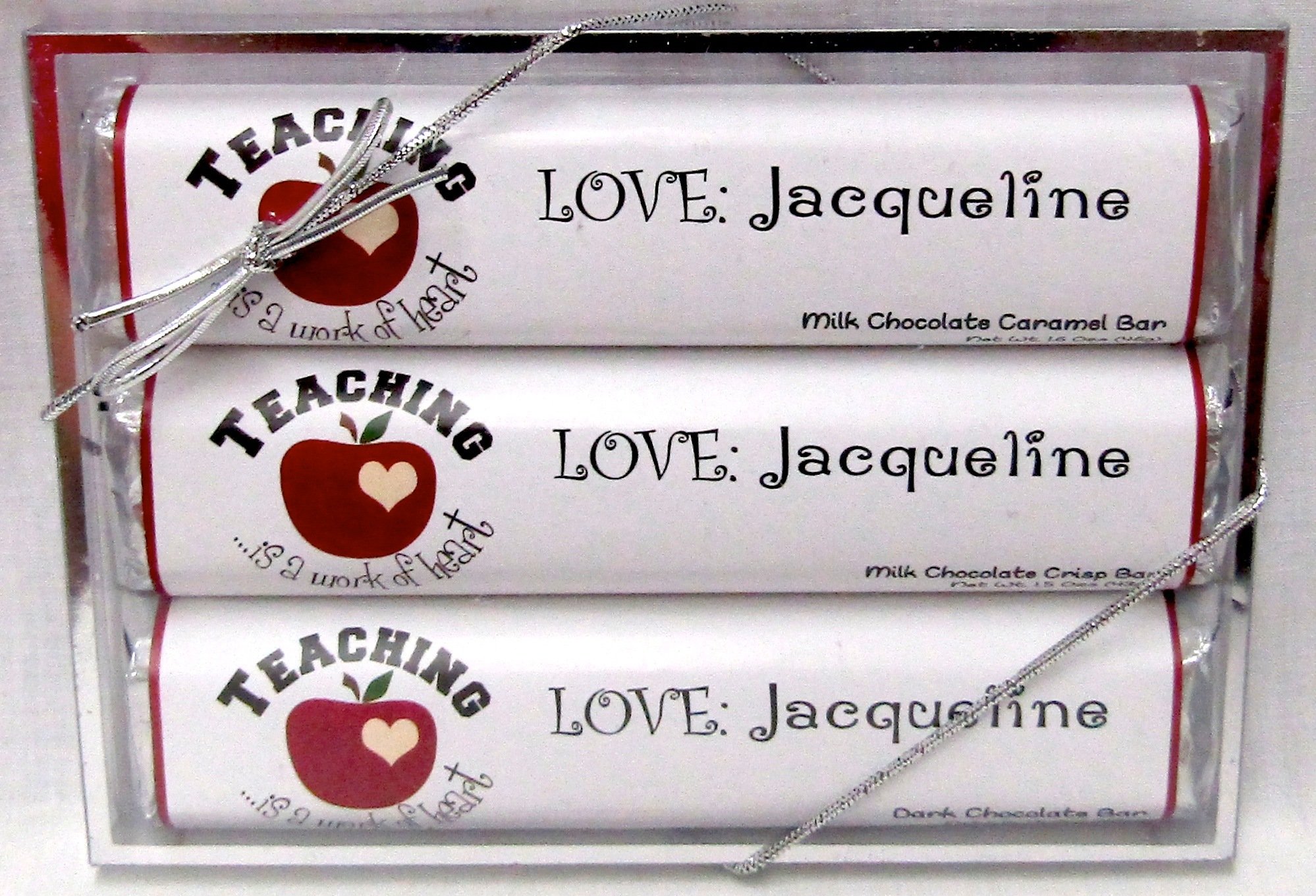 Teacher Appreciation 3 Pack Candy Bars (Caramel (2) & Crisp (1))