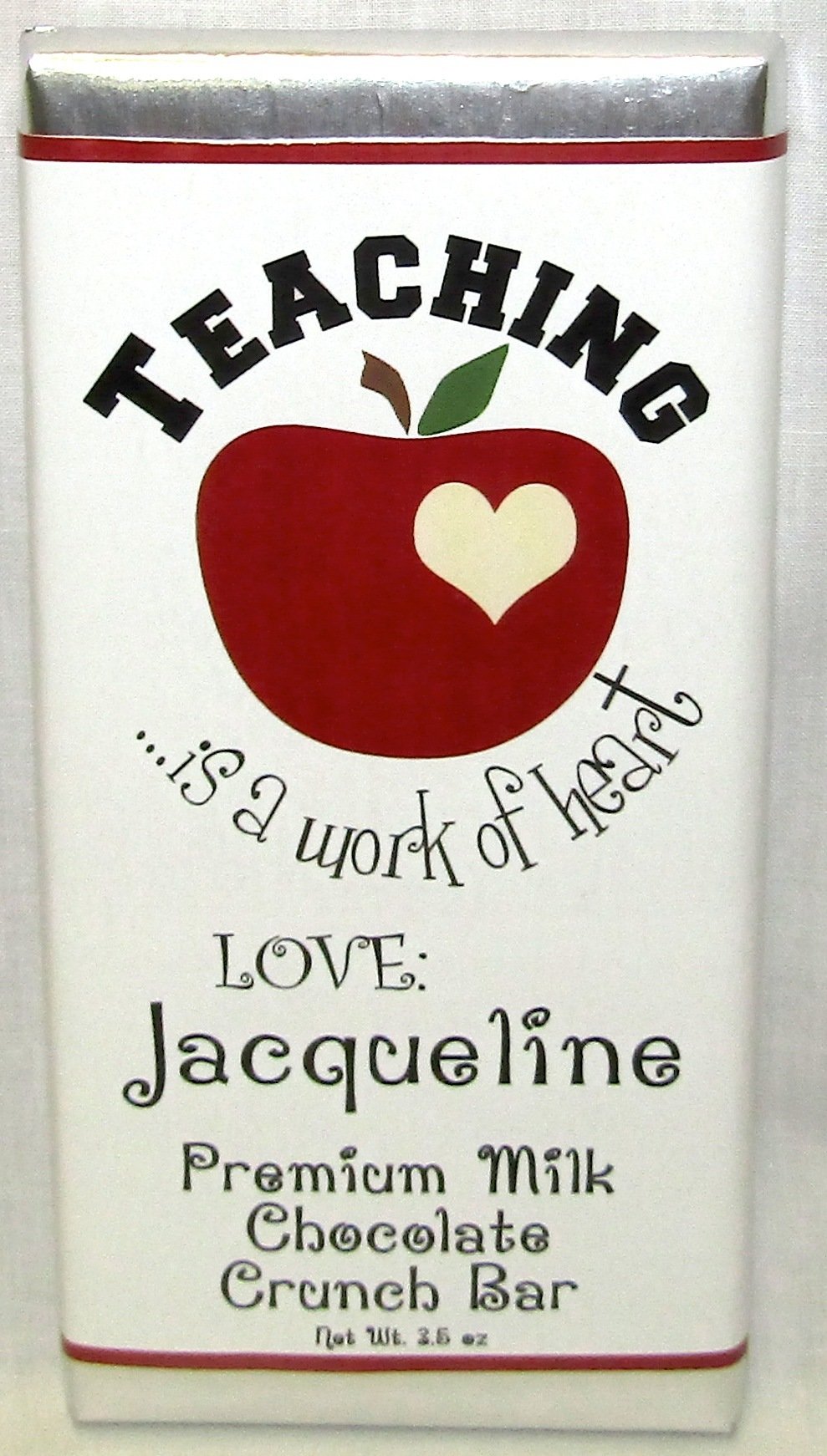 Teacher Appreciation Premium Milk Chocolate Crunch Tablet