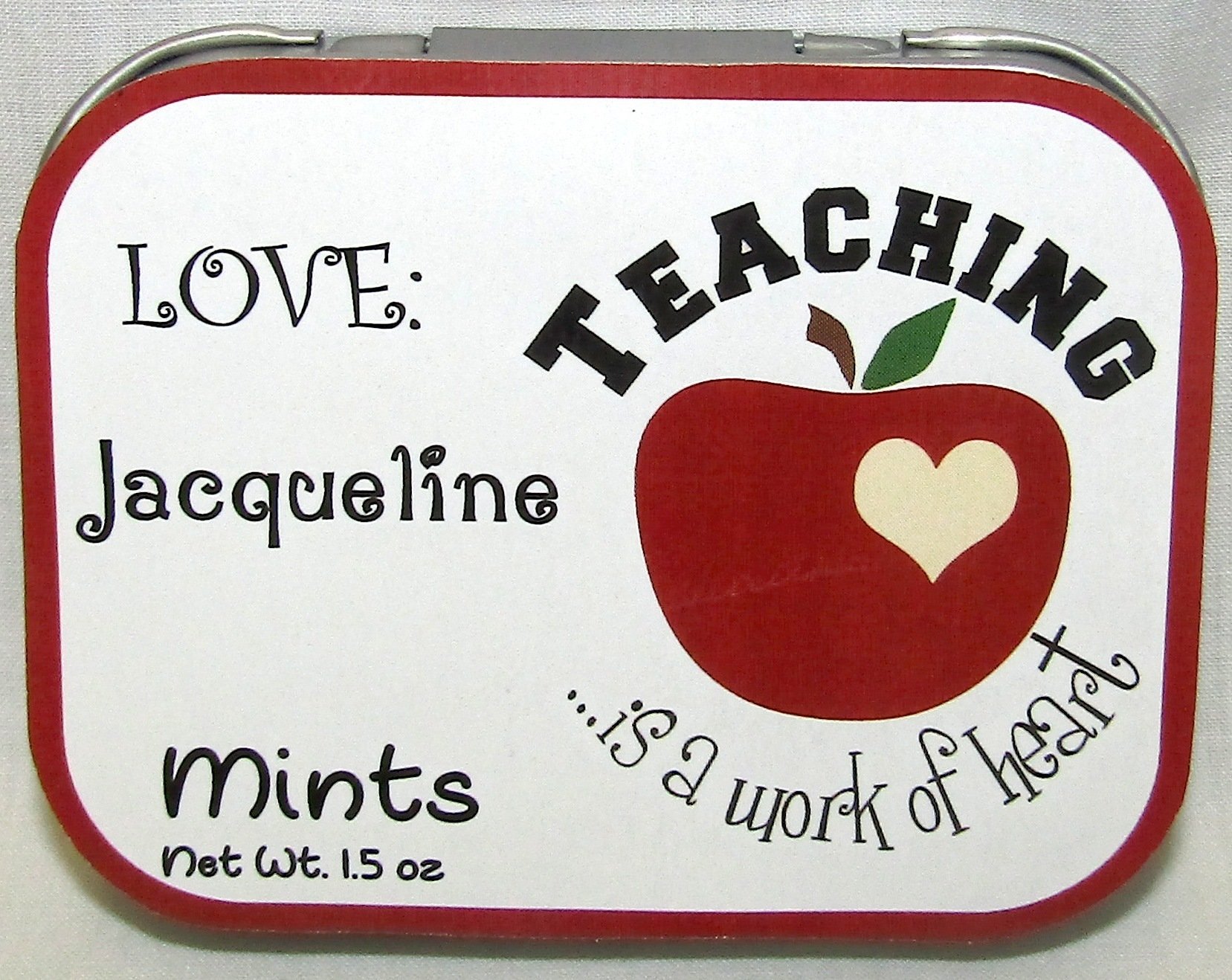 Teacher Appreciation Tin with Mints