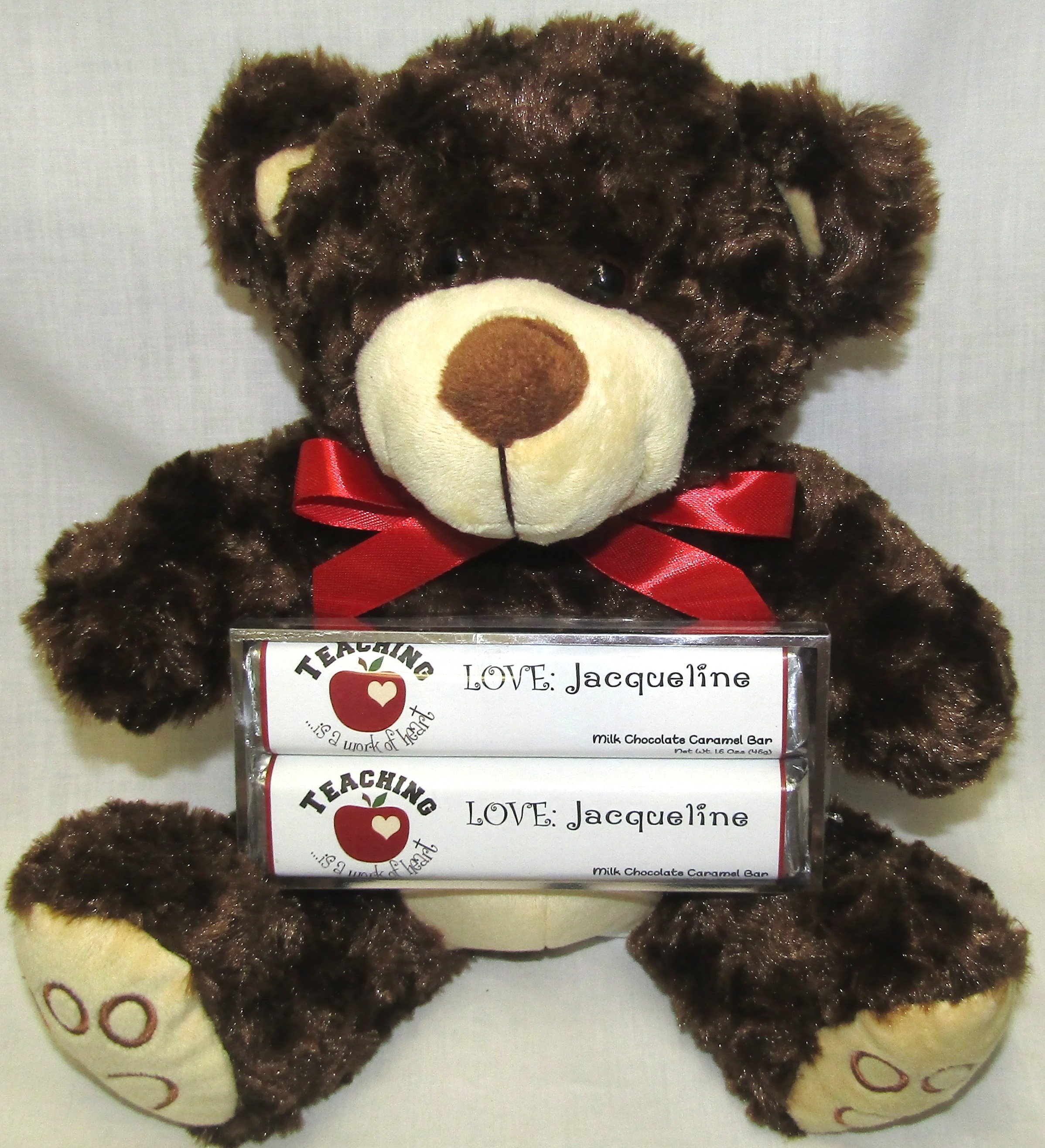 Teacher Appreciation Plush Bear with 2 Pack Candy Bars