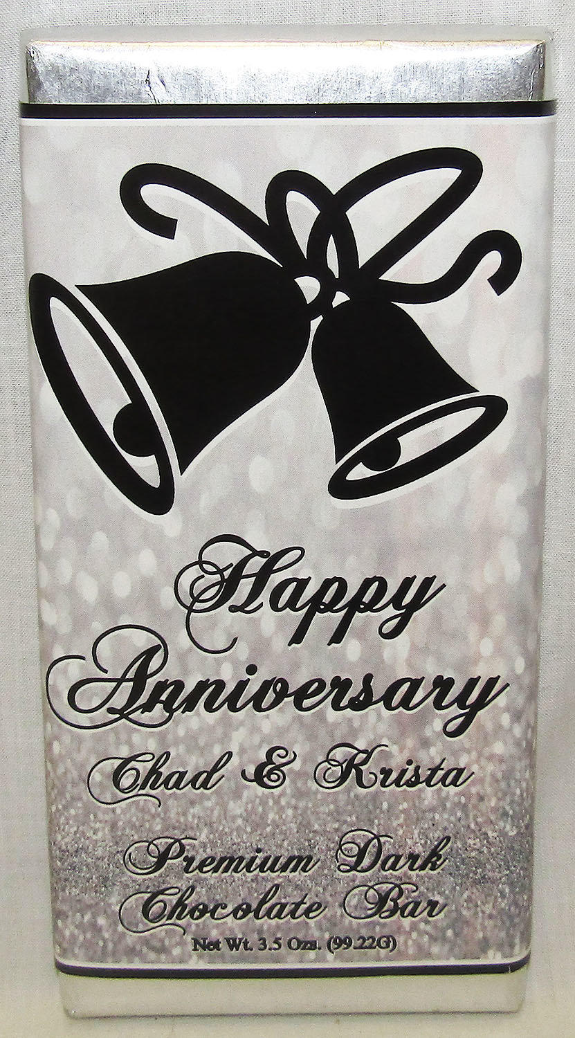 Silver Anniversary Premium Dark Chocolate Tablet