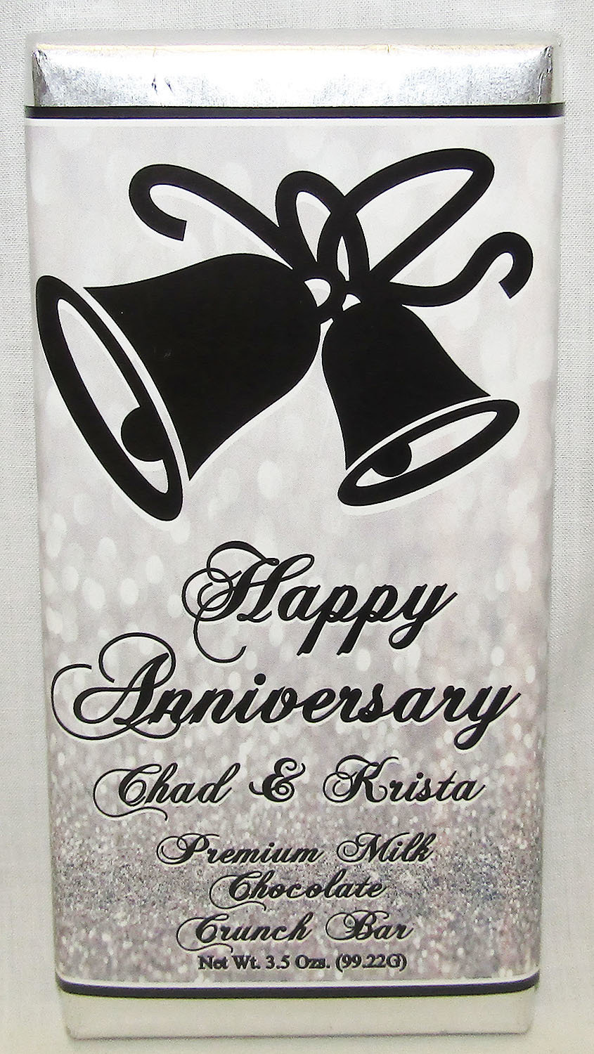 Silver Anniversary Premium Milk Chocolate Crunch Tablet