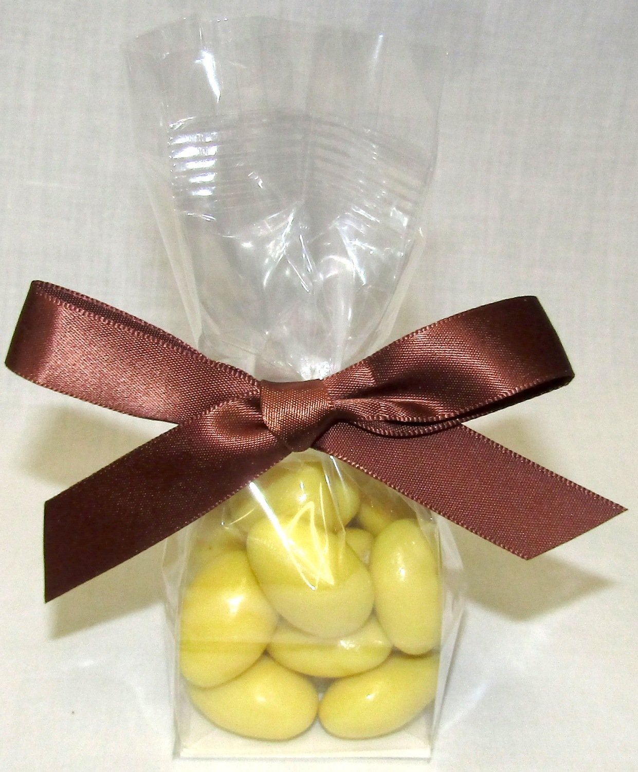 Small Bag Of Lemon Chocolate Coverd Almonds Net Wt. 2 Ozs