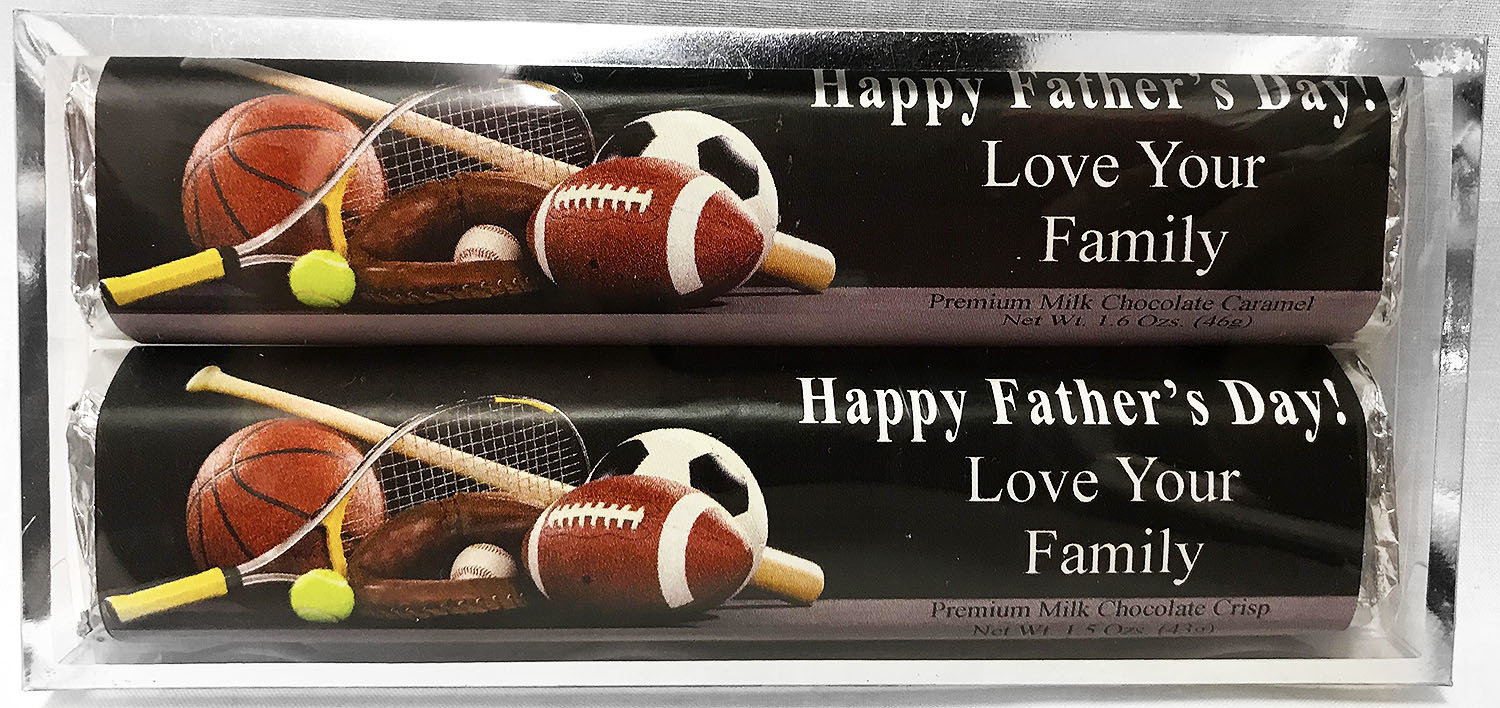 Father's Day 2 Pack Candy Bars (Caramel & Crisp) 5 11/16
