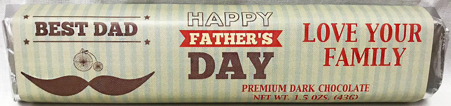 Father's Day Premium Dark Chocolate Bar