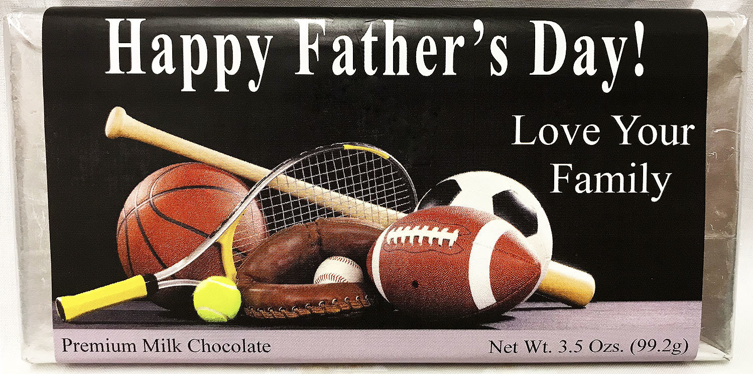 Father's Day Large Premium Milk Chocolate Bar
