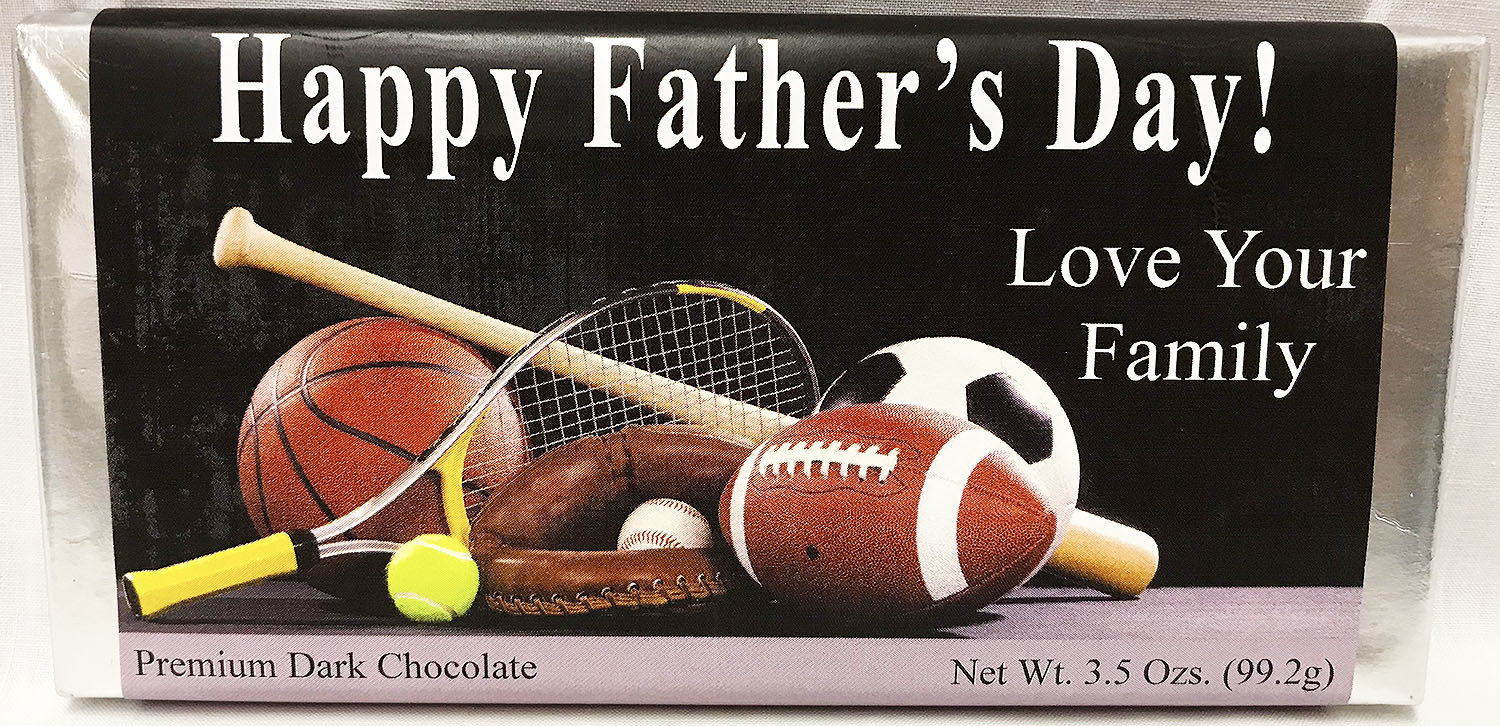 Father's Day Large Premium Dark Chocolate Bar