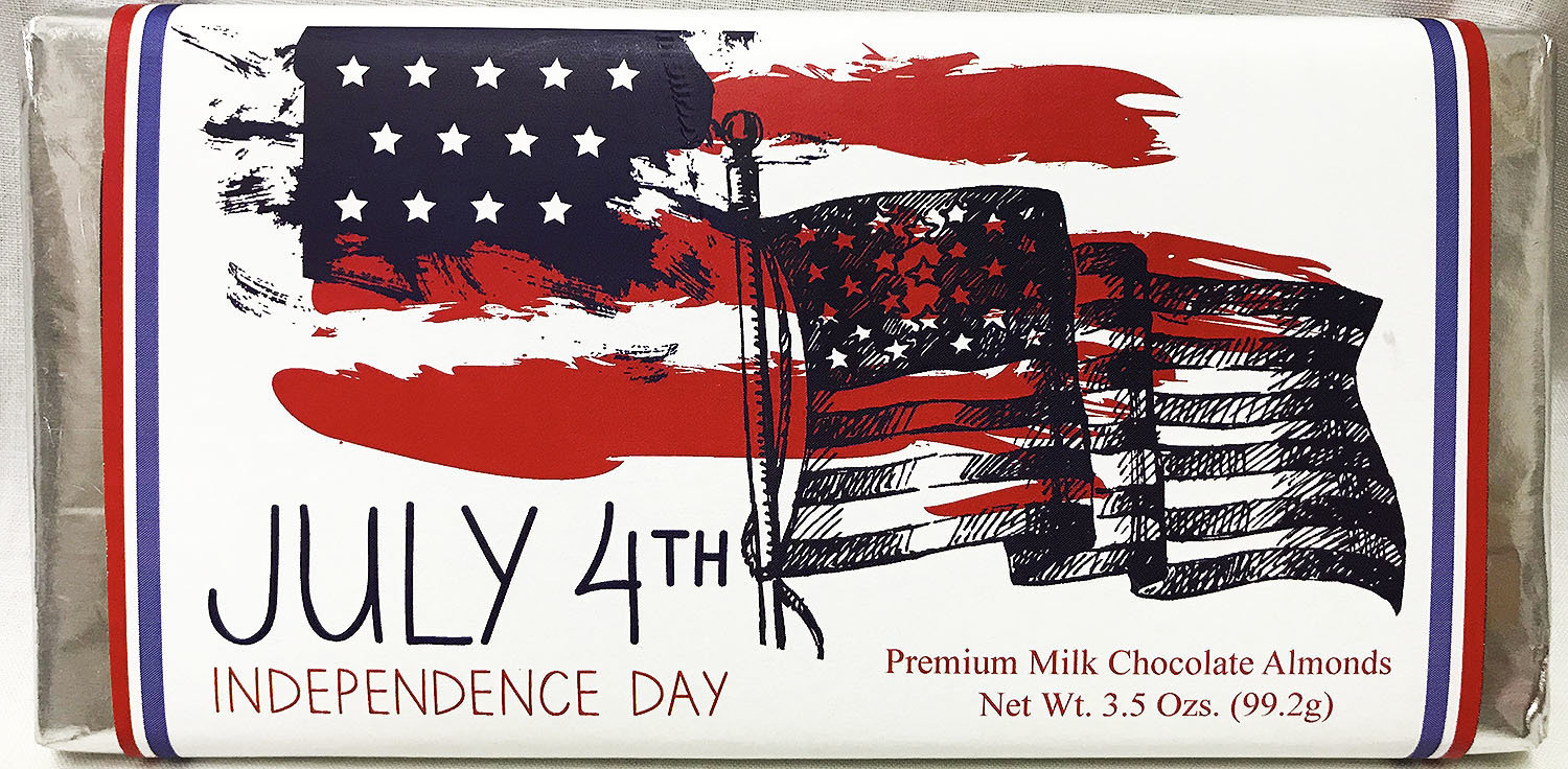 Independence Day Premium Milk Chocolate Tablet with Almonds