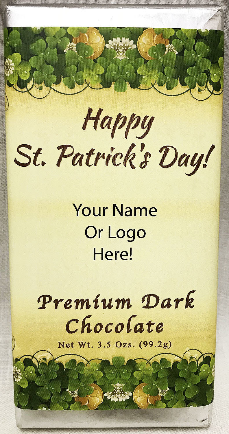 St. Patrick's Day Premium Dark Chocolate Tablet