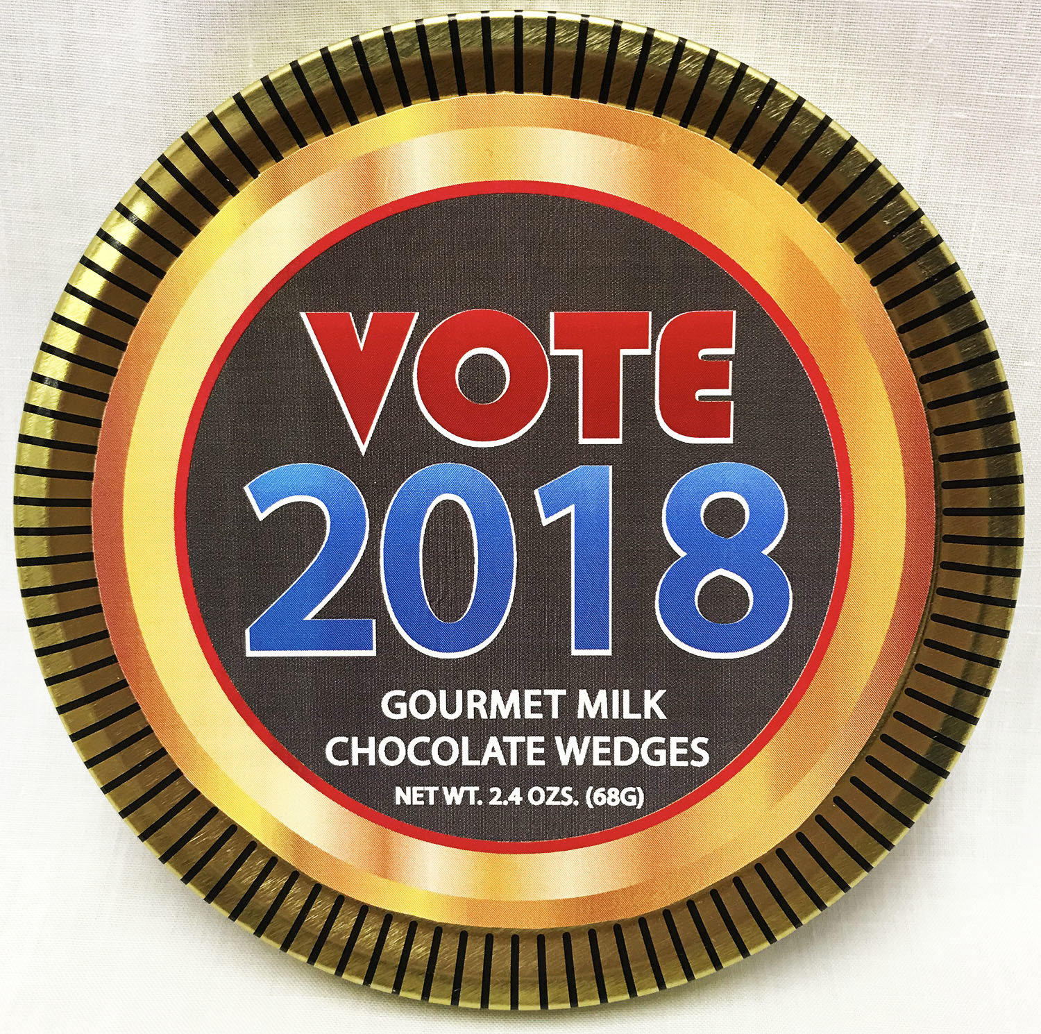Election Campaign Republican Party & Vote 2018 Label Gold 4.5