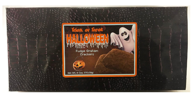 Ghost Halloween Box Filled with Fudge Graham Crackers