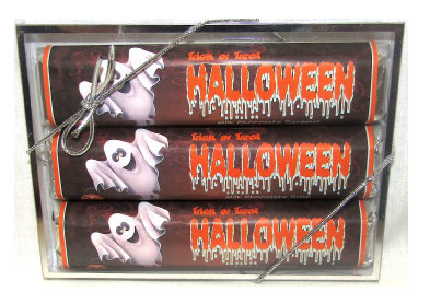 Ghost Halloween 3 Pack Premium Chocolate Bars (Caramel, Crisp, & Dark Chocolate)