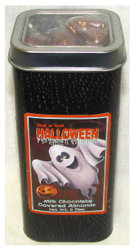 Ghost Halloween Croc Tin Filled with Milk Chocolate Covered Almonds