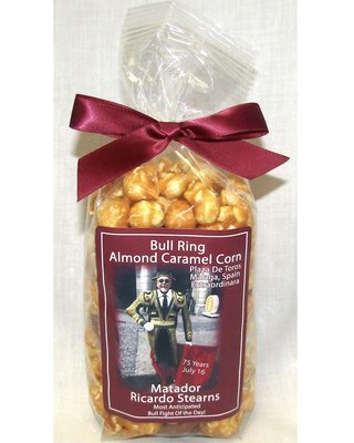 Bag Of Gourmet Almond Caramel Popcorn Net Wt. 8 Ozs.