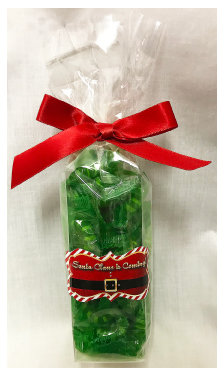Santa Claus Is Coming Stand Bag Of Keylime Hard Candies