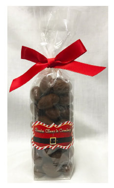 Santa Claus Is Coming Stand Bag Of Milk Chocolate Covered Almonds