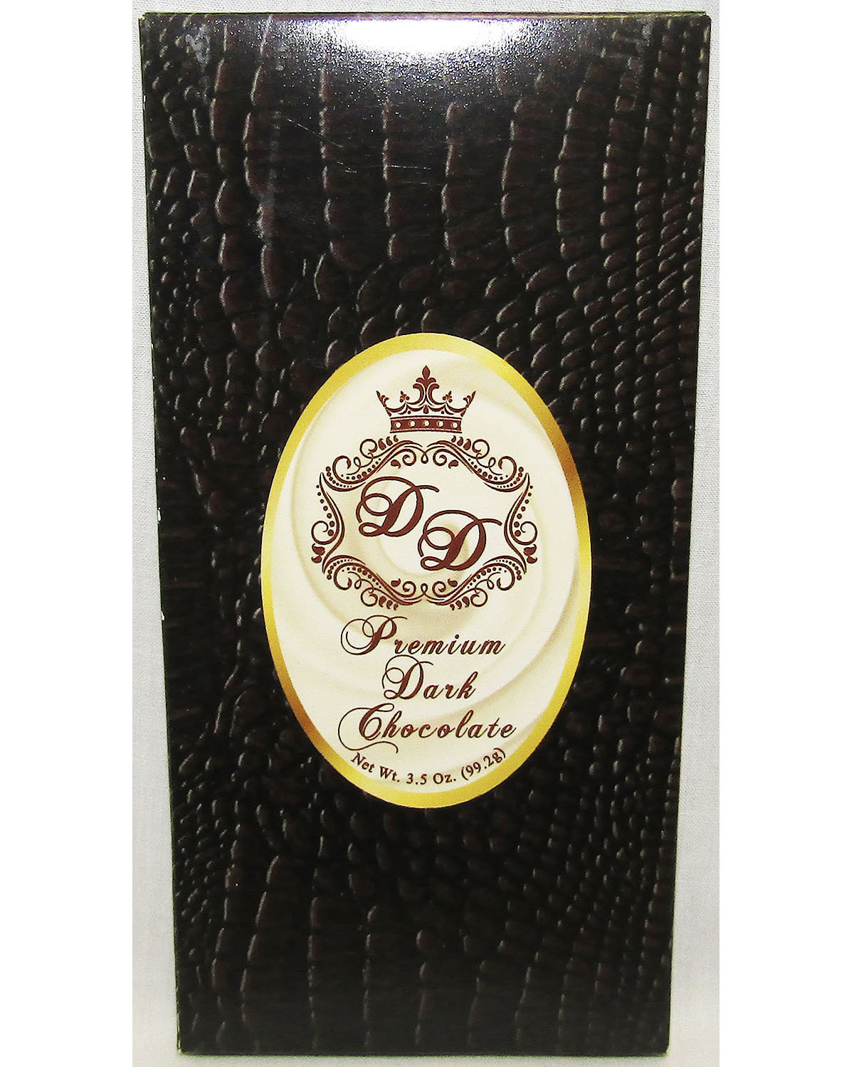 Brown 3' Wide x 6" Height Crocodile Box Filled With Large Premium Dark Chocolate Bar